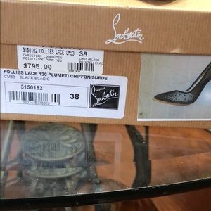 Christian louboutin chiffon/suede follies